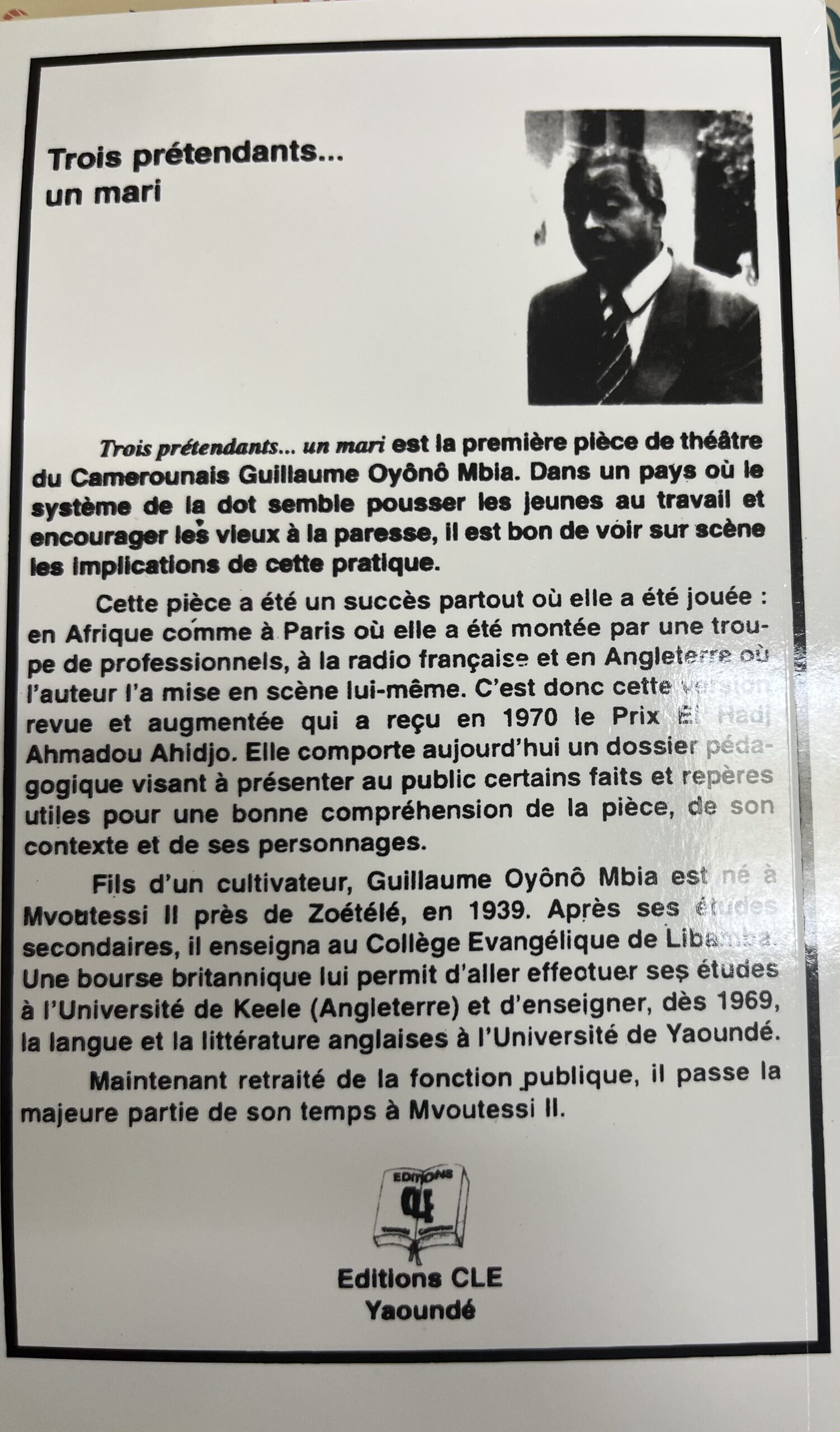 TROIS PRETENDANTS UN MARI