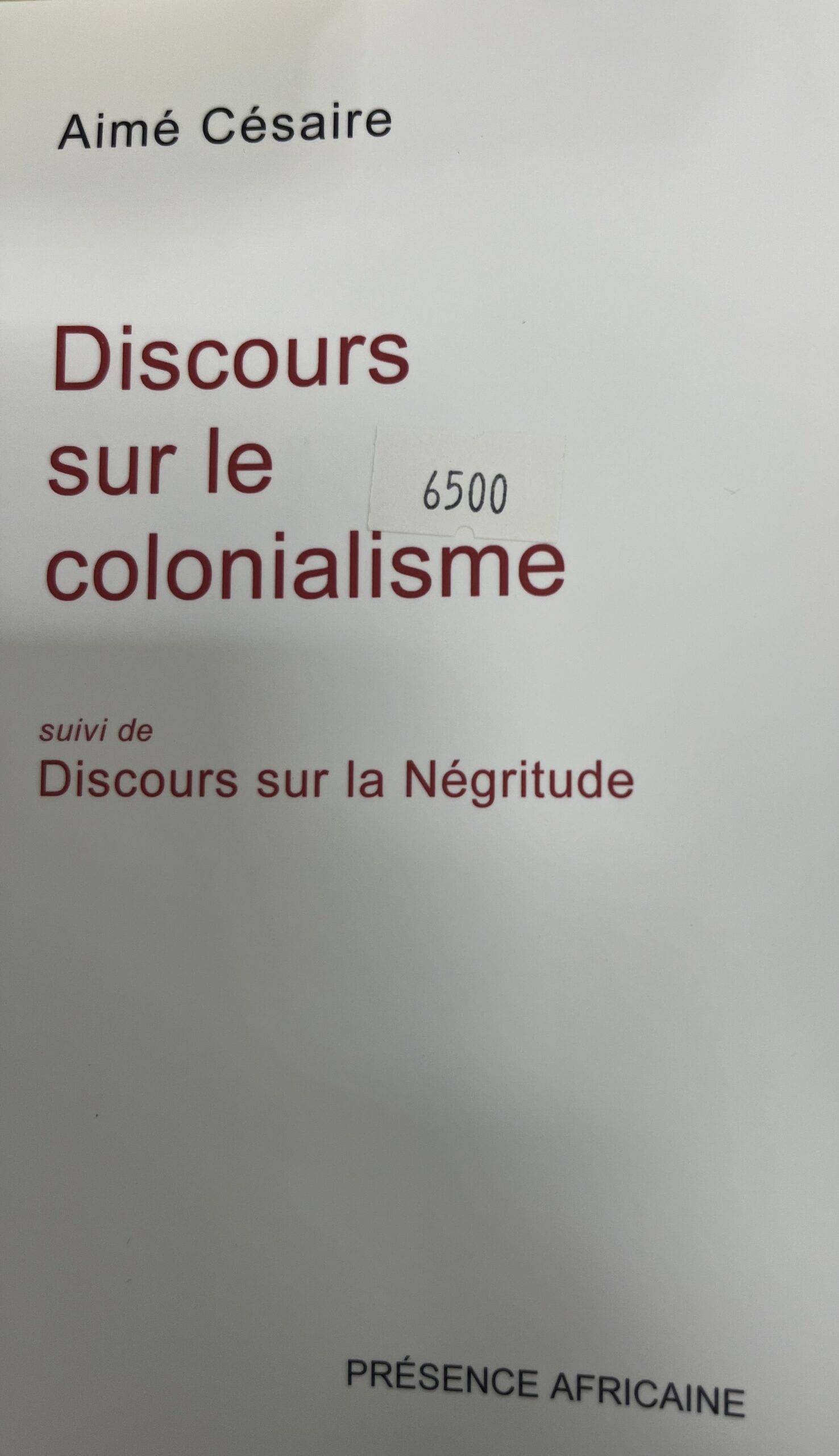 DISCOURS SUR LE COLONIALISME