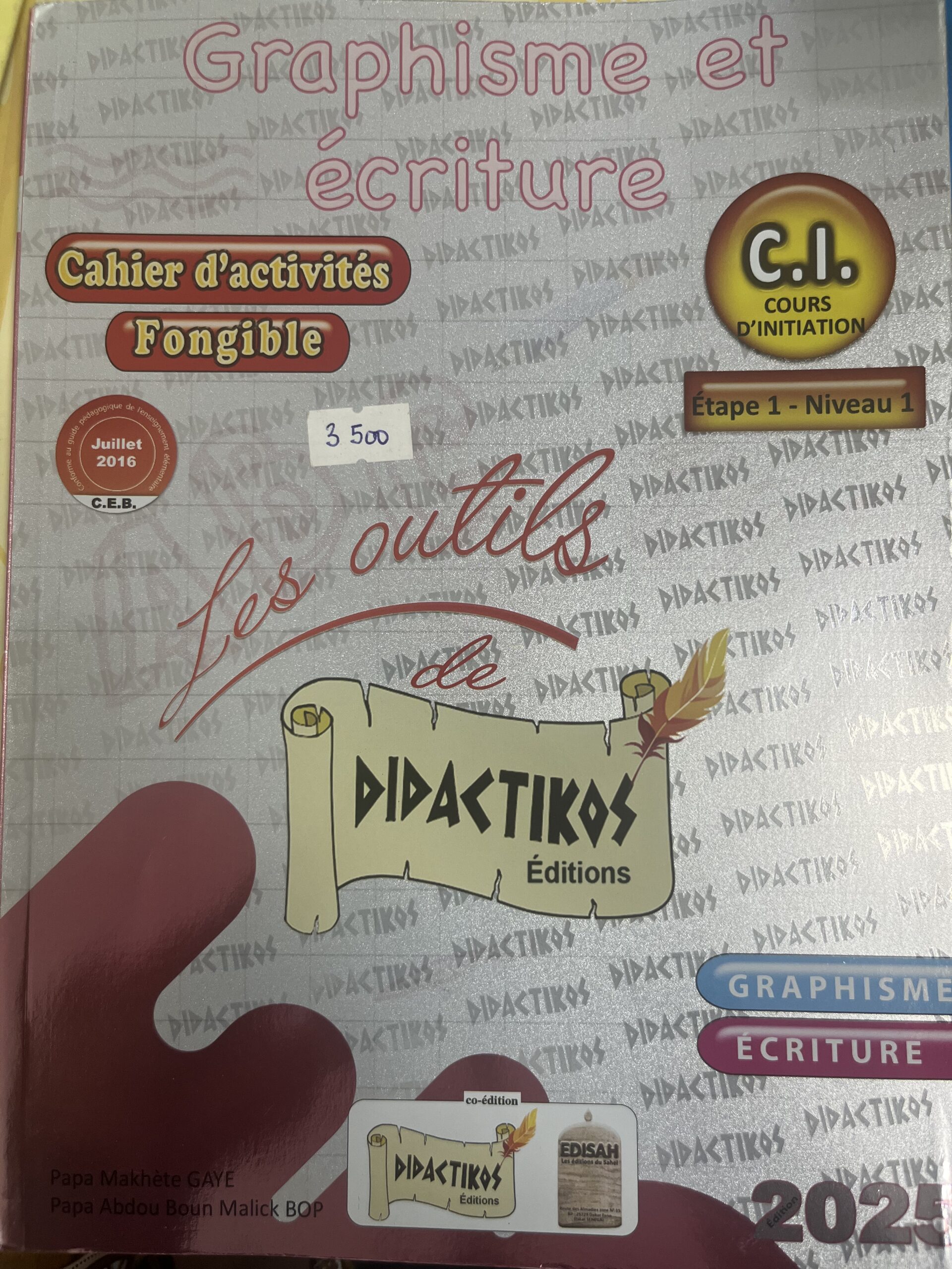 GRAPHISME ET ÉCRITURE CI - 2025